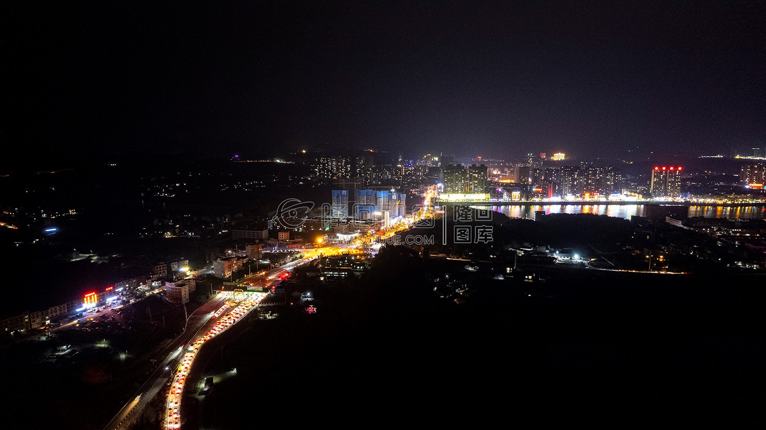 2023隆回春节期间，县城夜景