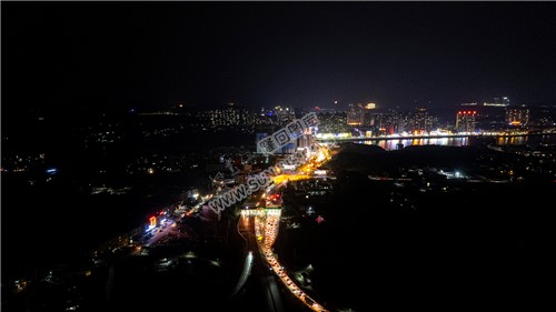 2023隆回春节期间，县城夜景
