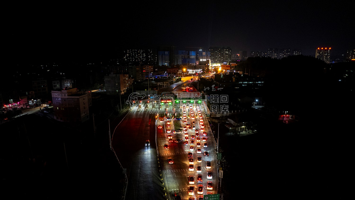 2023隆回春节期间，县城夜景