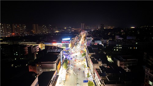 2023隆回春节期间，县城夜景