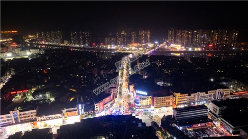 2023隆回春节期间，县城夜景