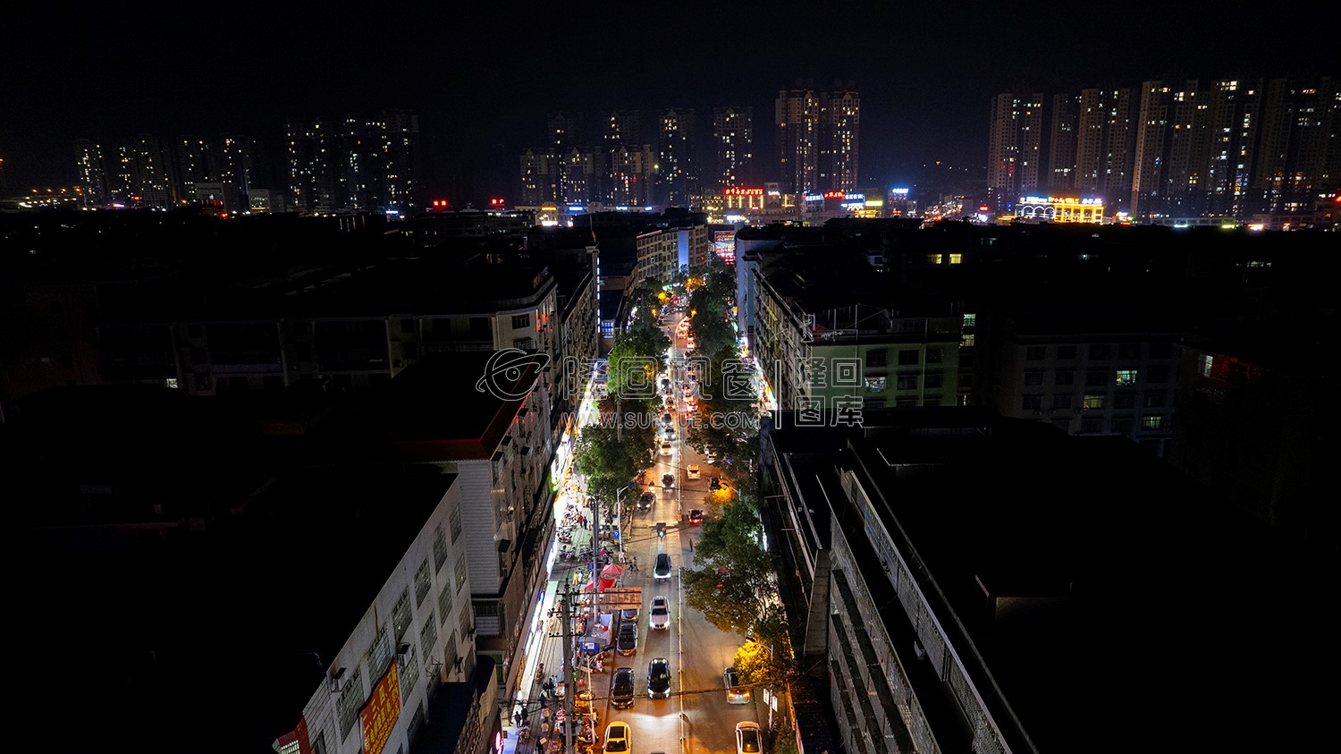 2023隆回春节期间，县城夜景