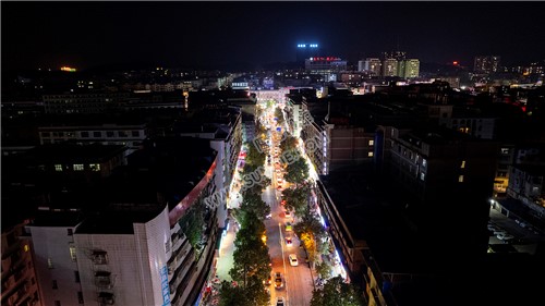 2023隆回春节期间，县城夜景