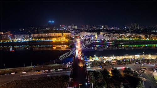 2023隆回春节期间，县城夜景