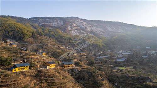 隆回大托石瀑，春节期间