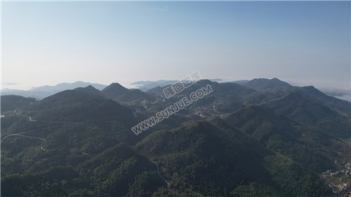 乡村的早晨，荷田玖鹅水厂航拍