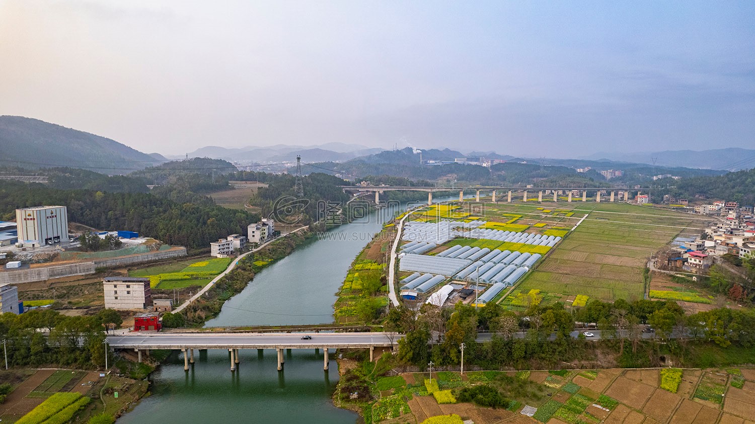 铜盆江大桥，辰河人口