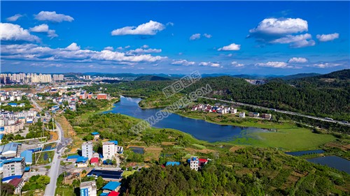 隆回城南全景航拍