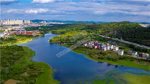 隆回城南全景航拍