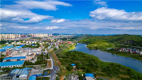 隆回城南全景航拍