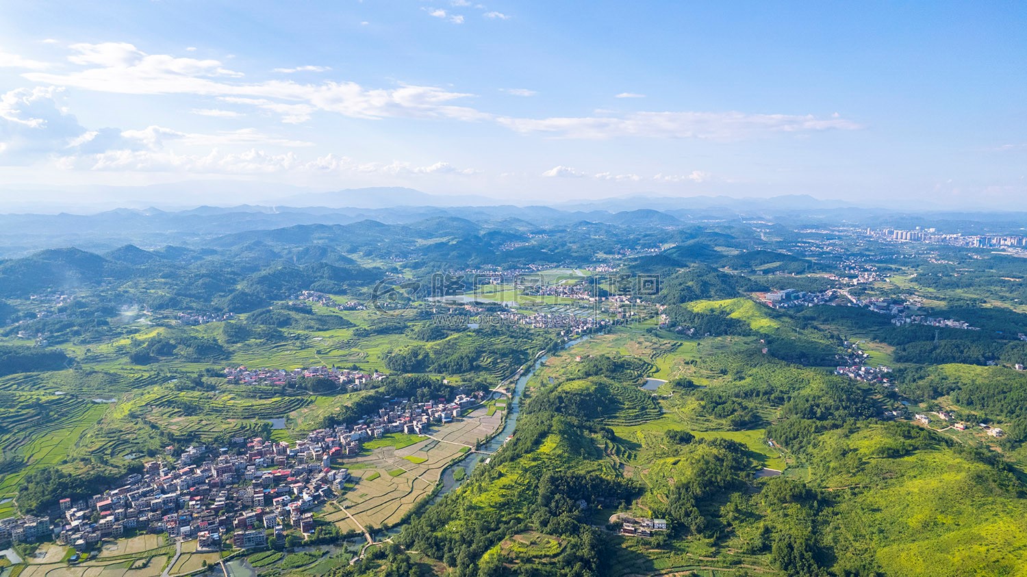 车田村的稻谷黄了