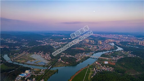 隆回全景航拍，县城全景