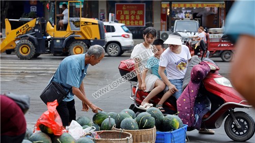 北山镇大院西瓜展销会