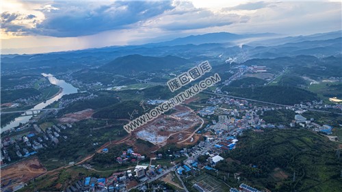 隆回城西总站区域日落场景