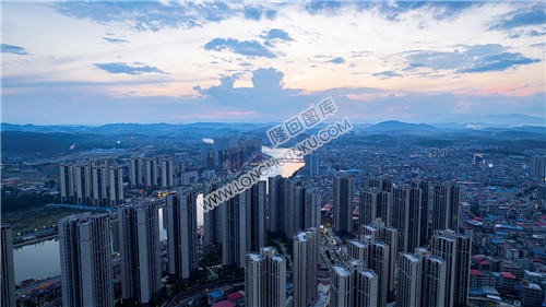 隆回大桥河岸落日风景