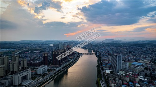 隆回县城落日余晖