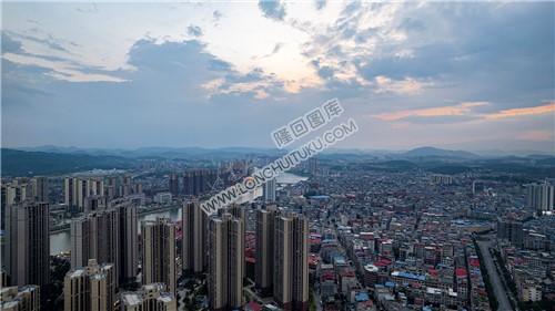 隆回县城落日余晖