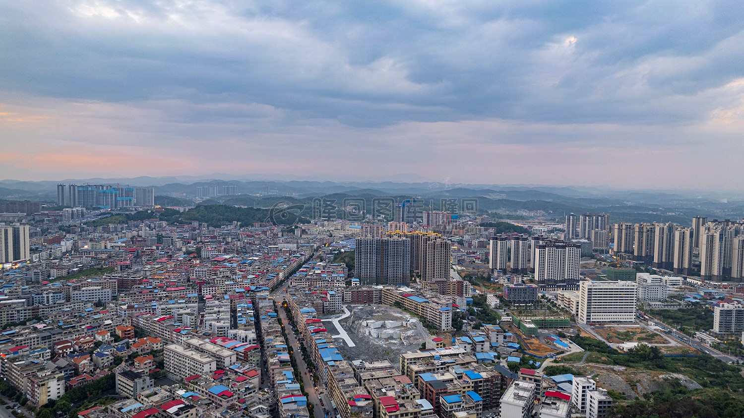 隆回县城落日余晖