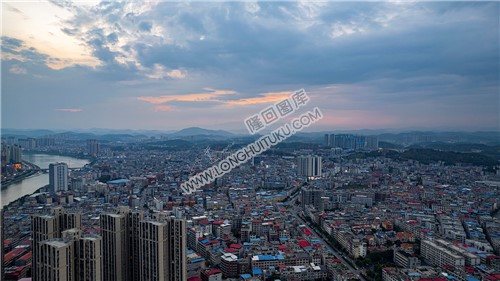 隆回县城落日余晖