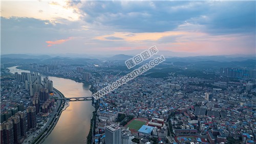 隆回县城落日余晖