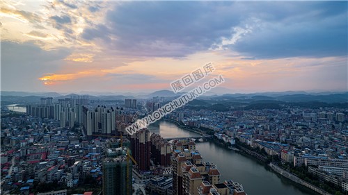 隆回县城落日余晖