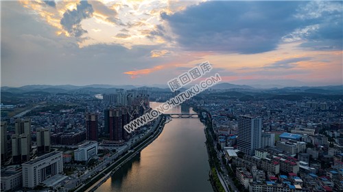 隆回县城落日余晖