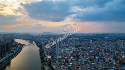 隆回县城落日余晖