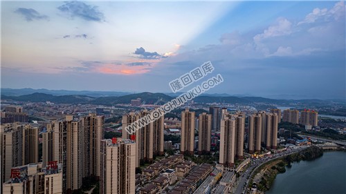 隆回县城落日余晖