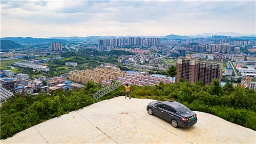 罗家大岭看隆回县城全景