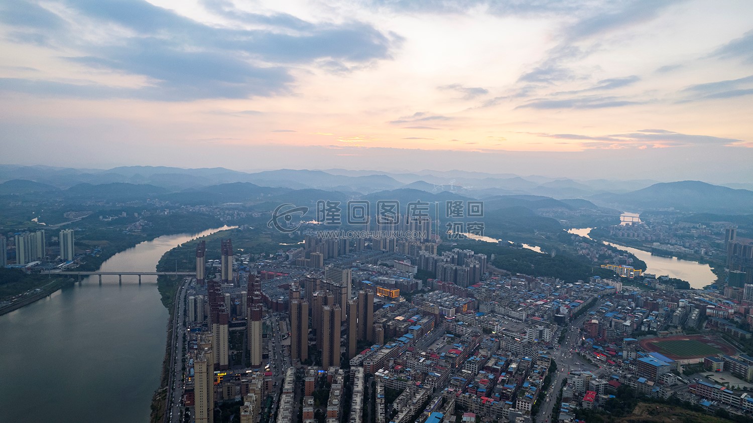 隆回二桥周边航拍