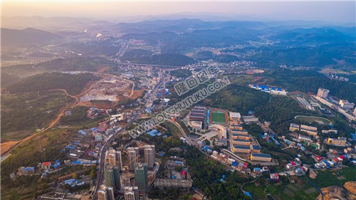 隆回县城夕阳风光