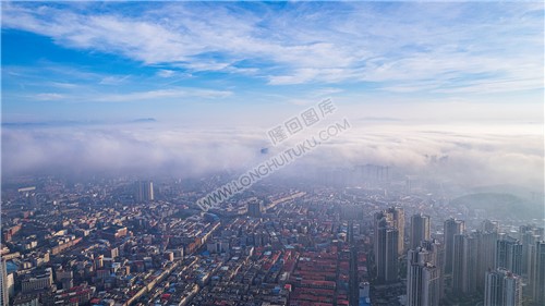 隆回紫霞园小区上空