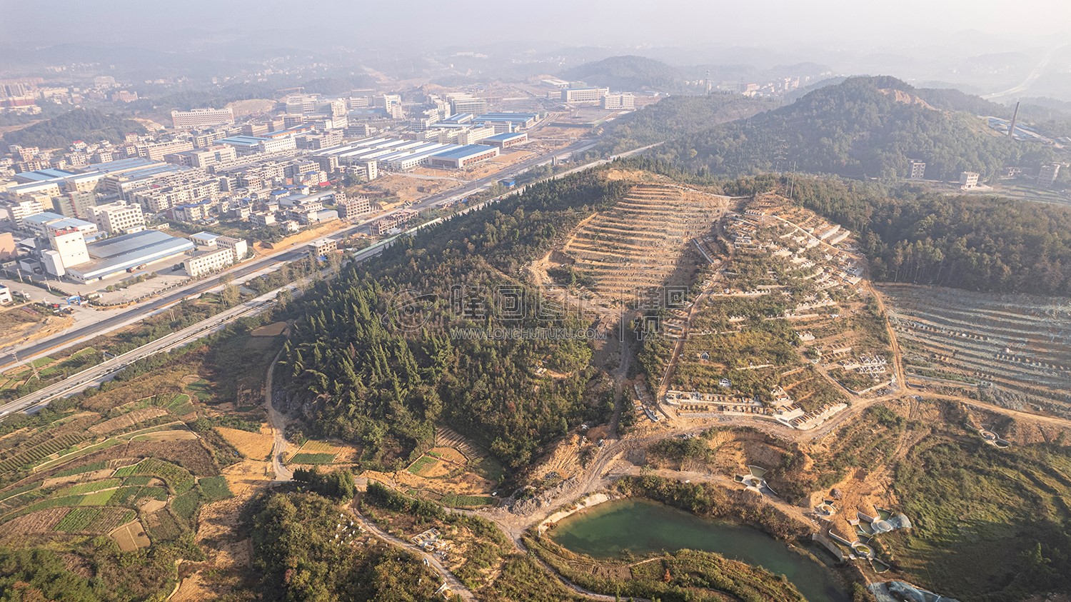 罗家大岭看隆回全景