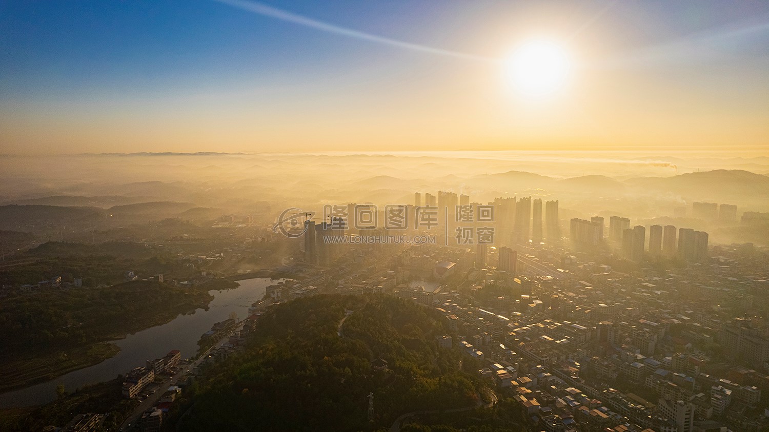 荷叶塘水库 魏源公园方向