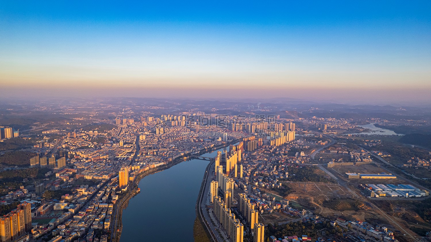 隆回日落夕阳美景