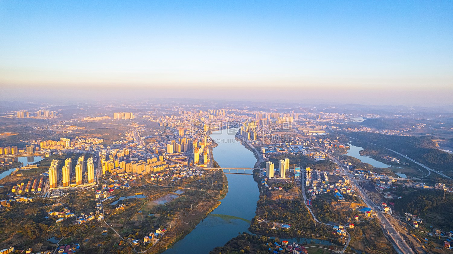 隆回二桥周边航拍