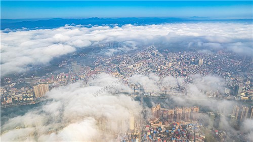 隆回县城云海