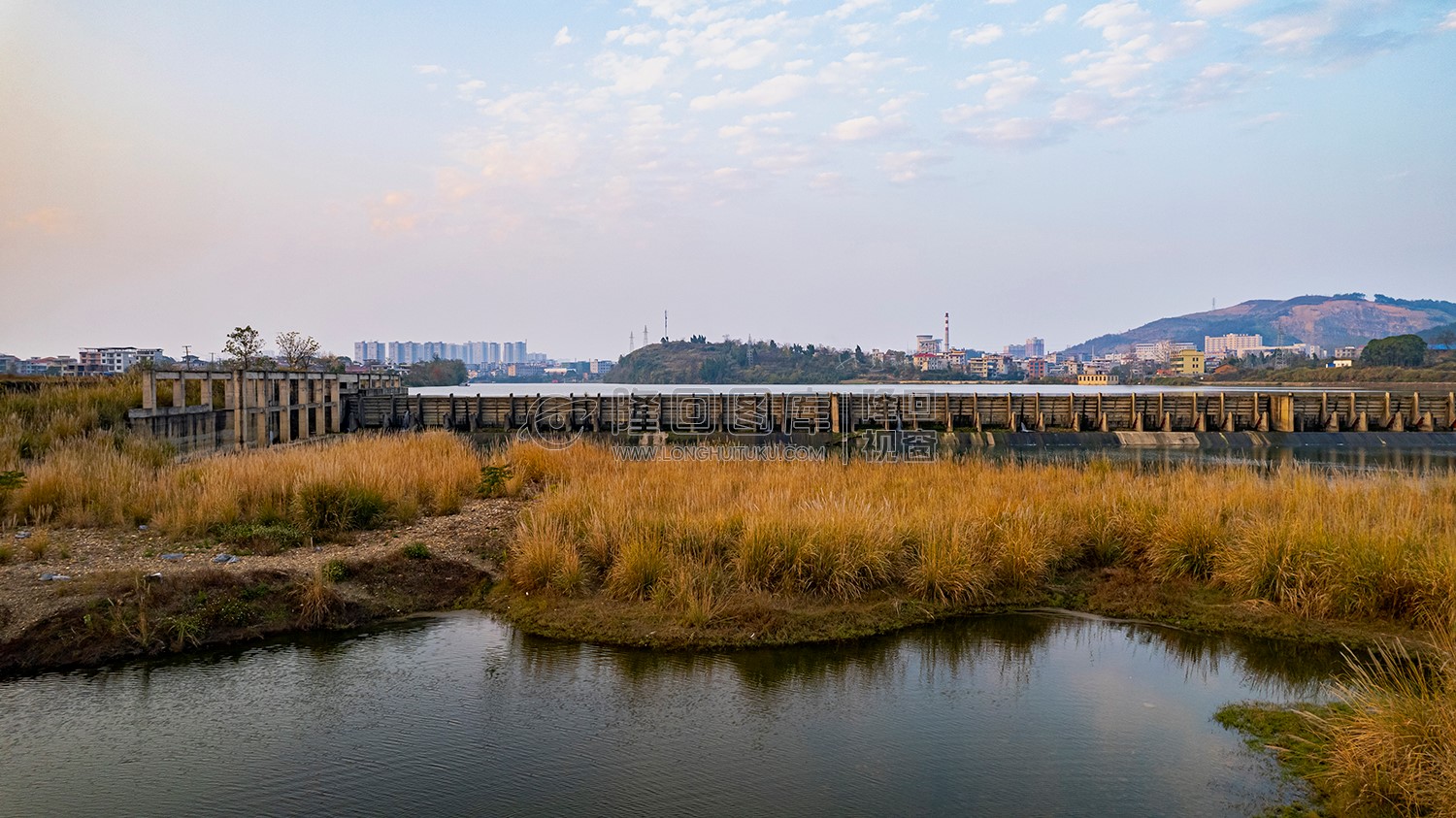 元木山电站下的芦苇荡