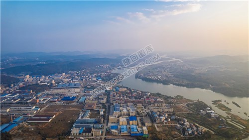 隆回工业园方向看元木山电站