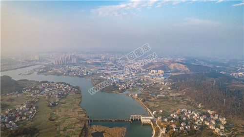 元木山电站方向看隆回县城