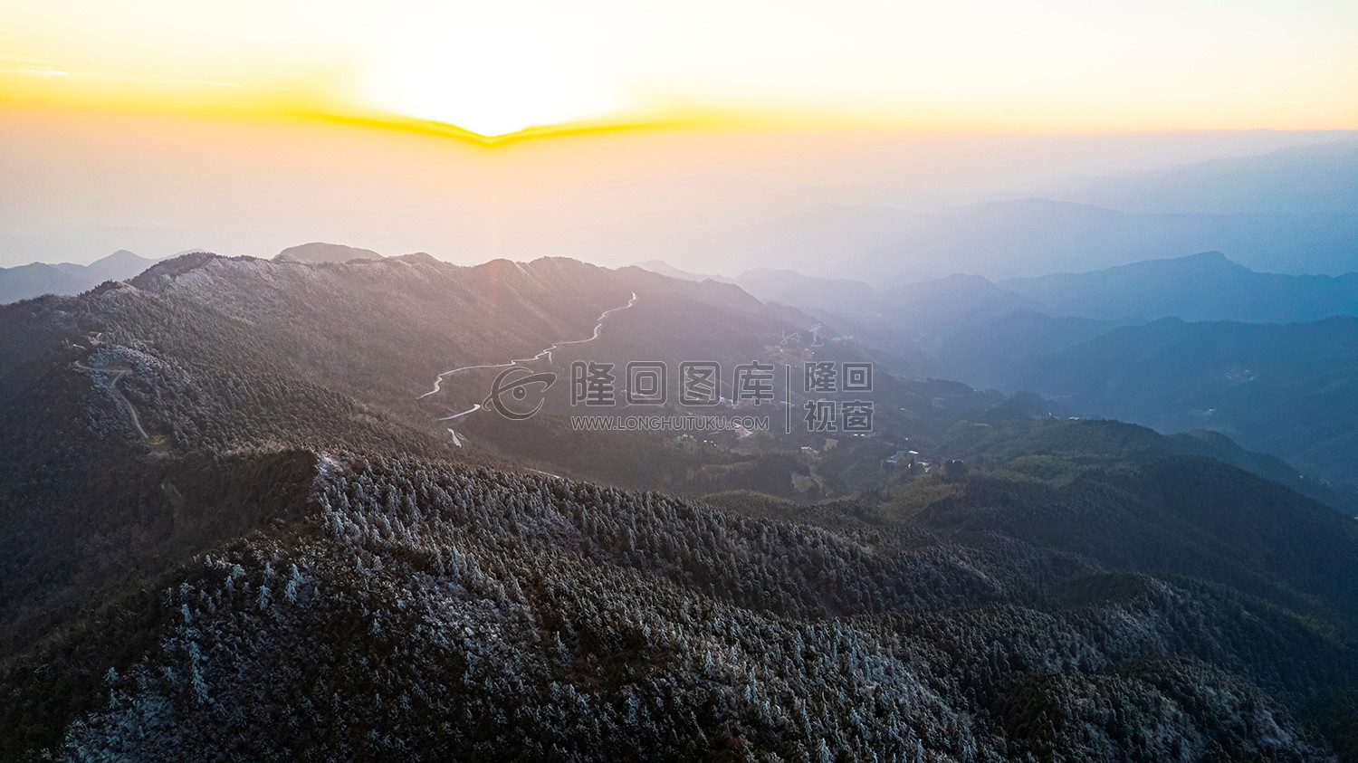 隆回大东山冬日雾凇