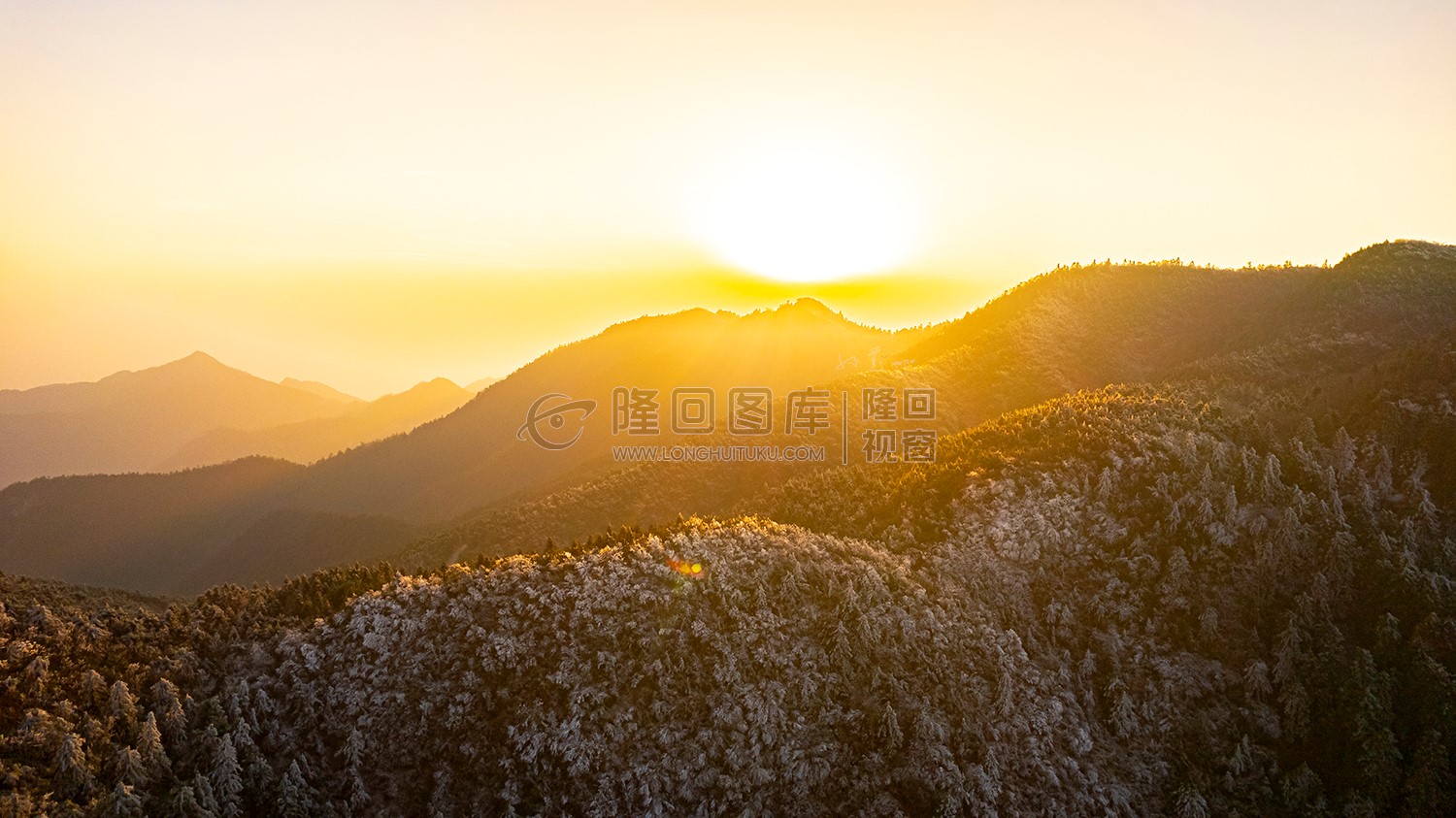 隆回大东山日落