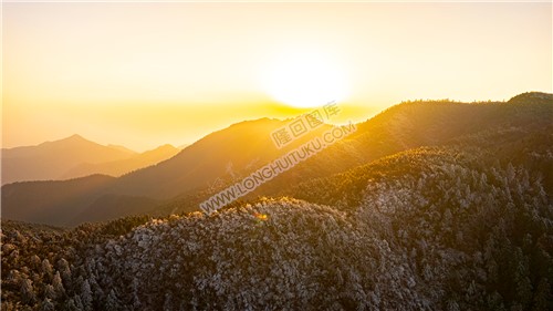 隆回大东山日落