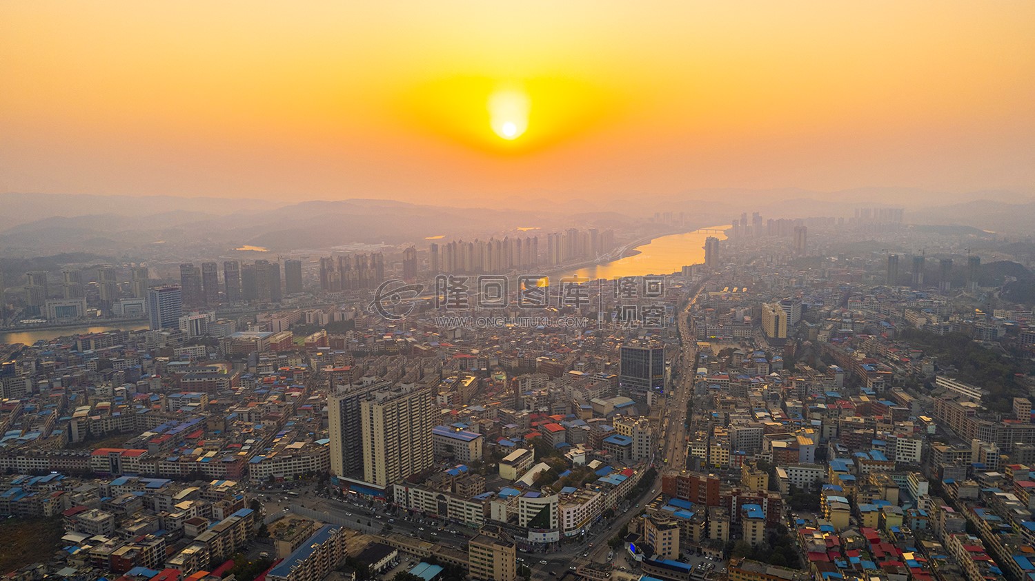 隆回荣兴国际方向看日落