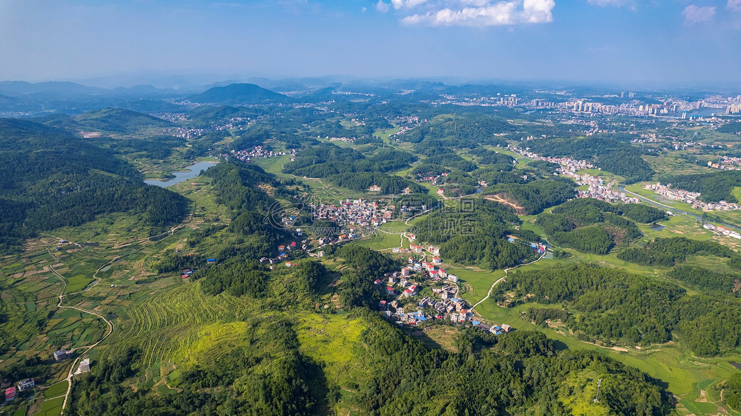 幸福村全景航拍