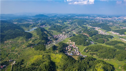 幸福村全景航拍