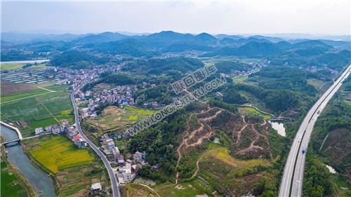 屋主塘枢纽山体处