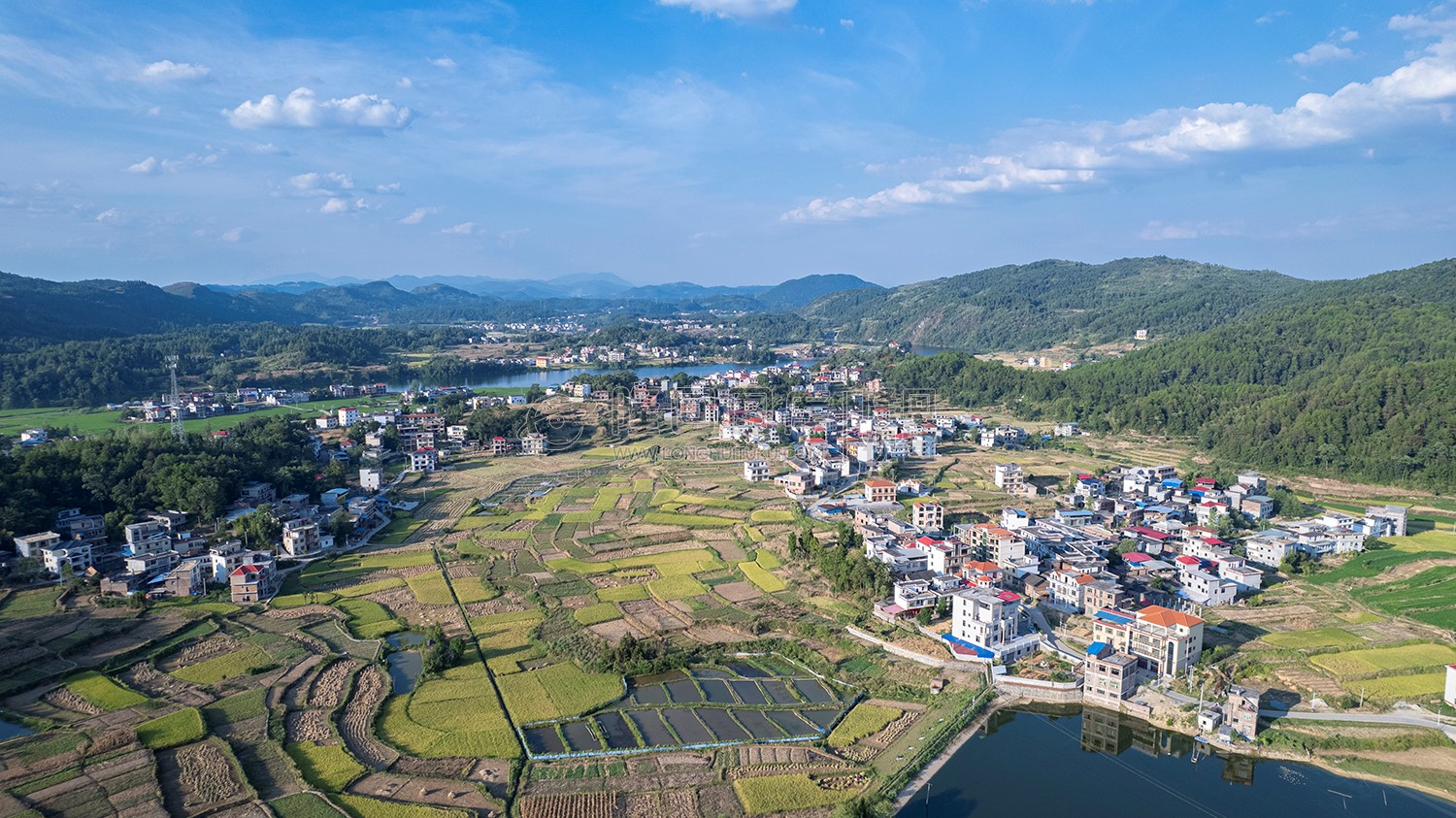 桥庄村农村风光