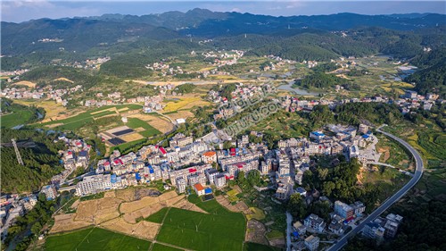 丁山村全景航拍