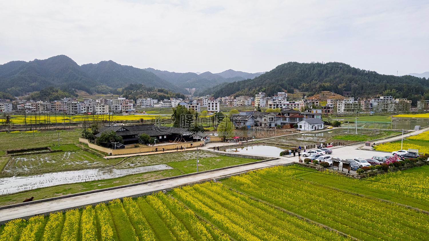 魏源故居周边航拍